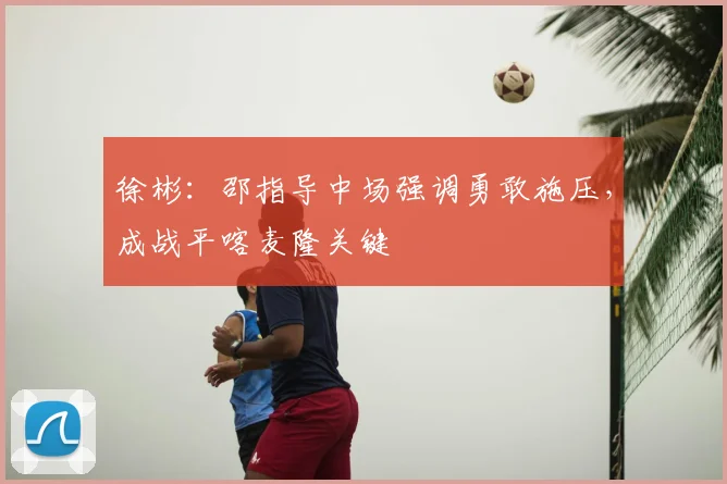 徐彬:邵指导中场强调勇敢施压,成战平喀麦隆关键