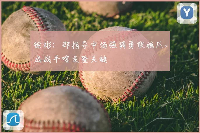 徐彬:邵指导中场强调勇敢施压,成战平喀麦隆关键